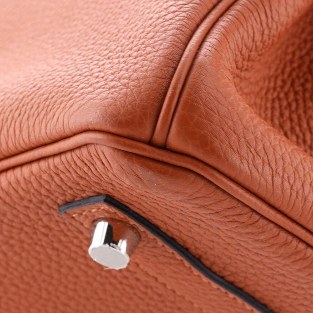 Hermes Birkin Handbag Cuivre Togo with Palladium Hardware 30 Brown - Picture 7 of 8